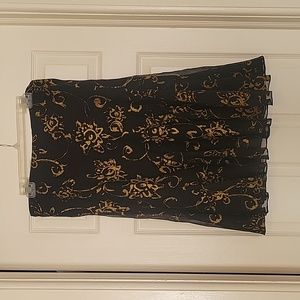 Large Black and Gold Skirt